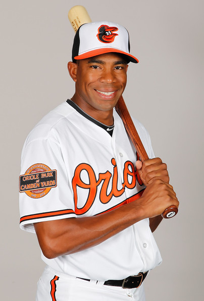 Endy Chavez Outfielder Endy Chavez #9 of the Baltimore Orioles poses for a photo during photo day at Ed Smith Stadium on March 1, 2011 in Sarasota, Florida.