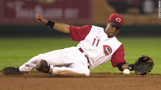 Barry Larkin, 47, spent his entire career in Cincinnati and was part of the Reds team that won the World Series in 1990.